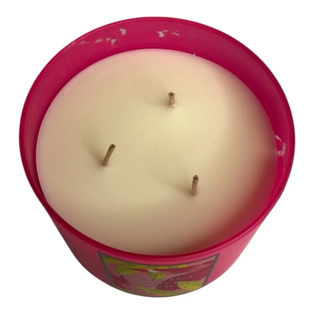 Bath & Body Works Waikiki Beach Coconut 3 Wick Scented Candle  14.5 oz w/ lid